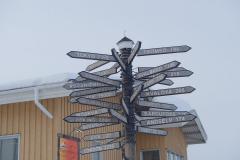 A lot of signs in the Arctic circle